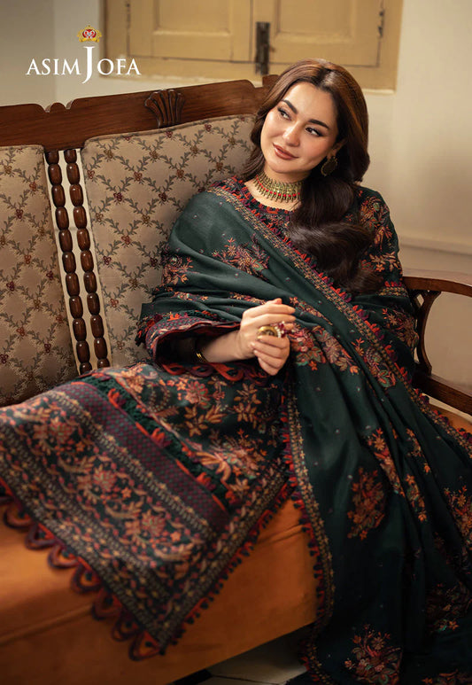 DHANAK 3PC EMBROIDERED DRESS EMBROIDERED SHAWL DAS/5073
