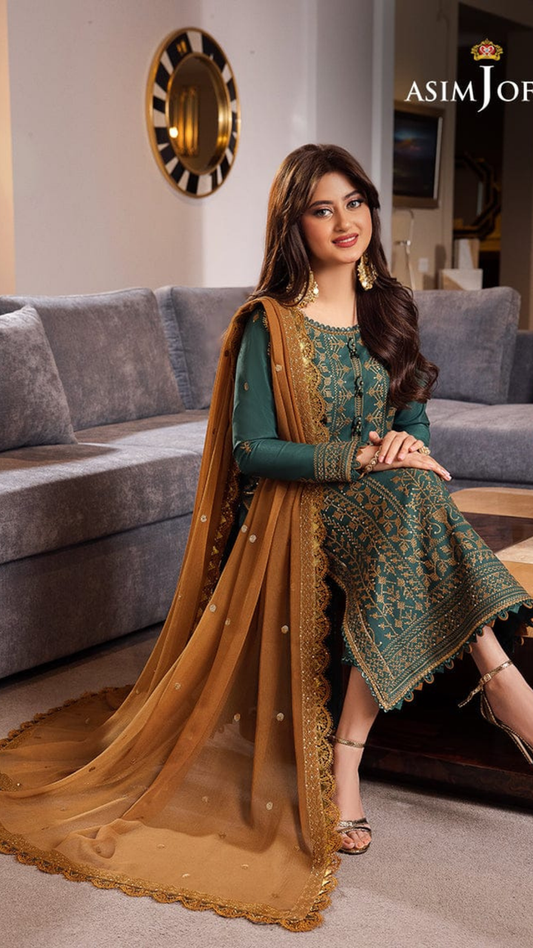 PREMIUM LAWN 3PC EMBROIDERED DRESS EMBROIDERED DUPATTA | 1011