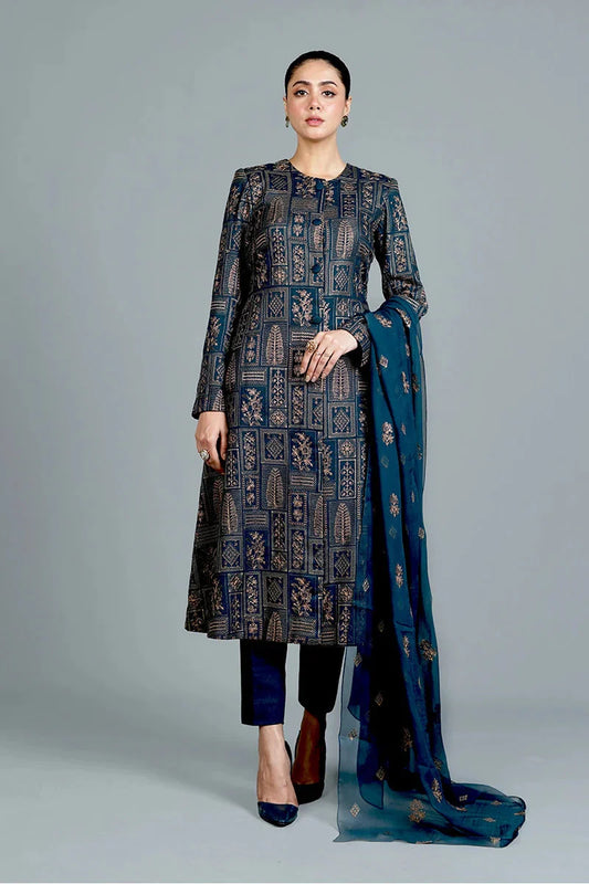 PREMIUM LAWN 3PC EMBROIDERED DRESS EMBROIDERED DUPATTA D-1015