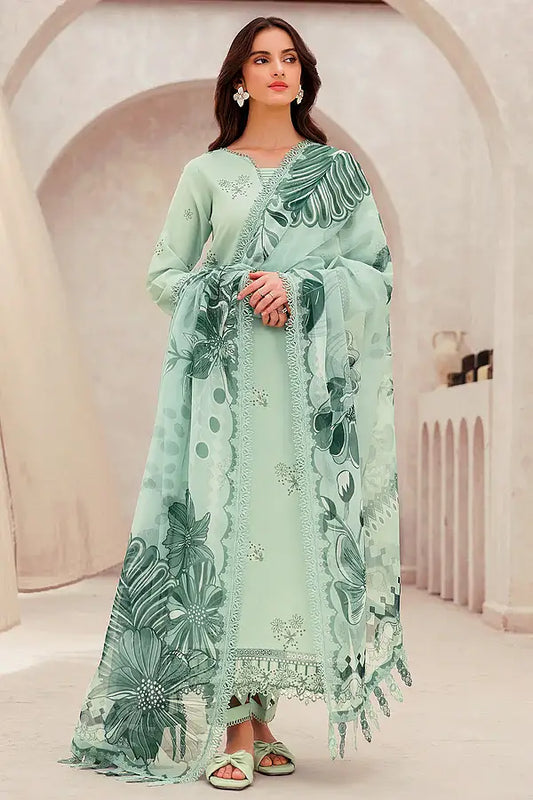 Embroidered Luxury Lawn Unstitched 3Pc | 1079