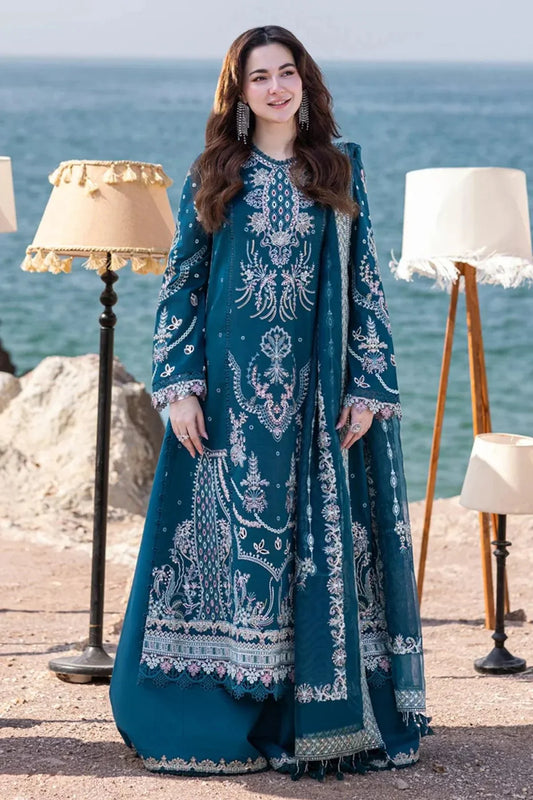 Embroidered Luxury Lawn Unstitched 3Pc | 1037