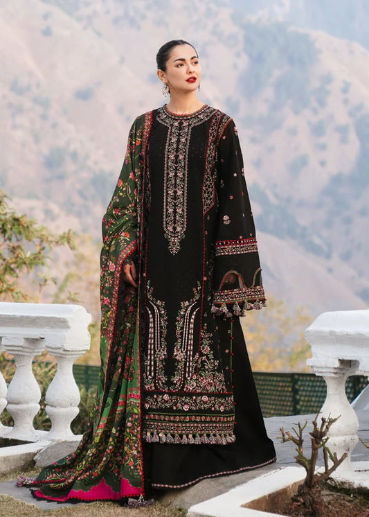 Embroidered Luxury Lawn Unstitched 3Pc | 1061