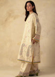 FULLY EMBROIDERED 3PC DHANAK DRESS WITH PRINTED DHANAK SHAWL-ZSJ534