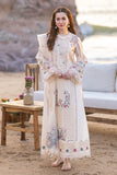 QALAMKAR - 3PC LAWN EMBROIDERED SHIRT WITH ORGANZA CUTWORK EMBROIDERED DUPATTA AND TROUSER | 1054