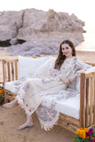 QALAMKAR - 3PC LAWN EMBROIDERED SHIRT WITH ORGANZA CUTWORK EMBROIDERED DUPATTA AND TROUSER | 1054