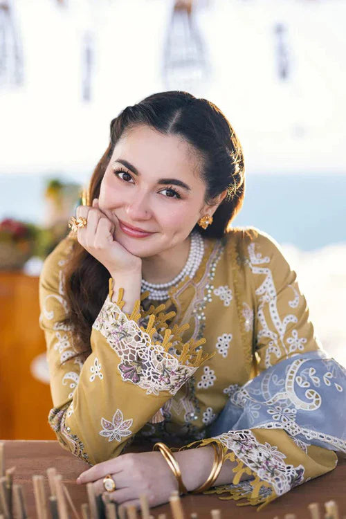 Embroidered Luxury Lawn Unstitched 3Pc | 1033