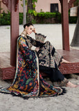 EMBROIDERED 3PC DHANAK DRESS WITH PRINTED DHANAK SHAWL-ZSJ5089