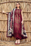 Embroidered Luxury Lawn Unstitched 3Pc | 1046