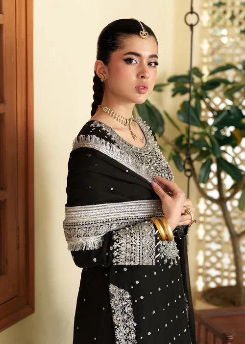 HASEENS SOFT CHIFFON EMBROIDERY GHARARA COLLECTION 2354