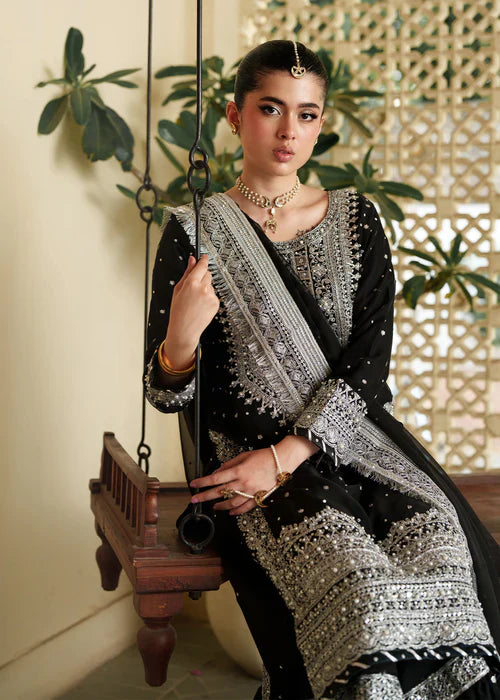 HASEENS SOFT CHIFFON EMBROIDERY GHARARA COLLECTION 2354