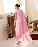 PINK AKBAR ASLAM  hand embelished embroidery suit organza designs by aizah store