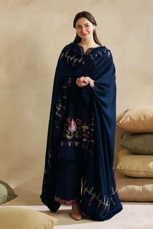 WOOL MAREENA 3PC EMBROIDERED DRESS D-331