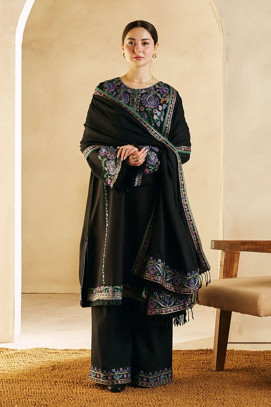 WOOL MAREENA 3PC EMBROIDERED DRESS D-338