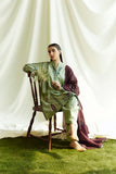 EMBROIDERED 3PC KHADDAR DRESS WITH PRINTED KHADDAR SHAWL-ZSJ5091